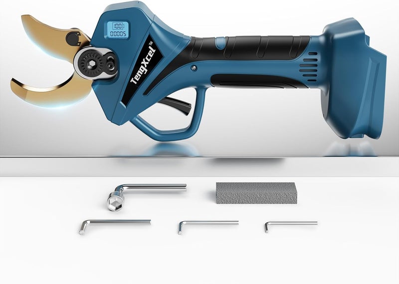 TengXcel Electric Pruning Shears for Makita LXT 18V Li-ion Battery, Cordless Pruner with LCD Display&SK5 Titanium Blades, 2.4" Cutting Dia. Brushless Shears for Gardening Tree Trimming (Battery NOT included) - Image 1
